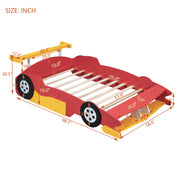 Race Car-Shaped Platform Bed With Wheels - R&R Furniture Gallery (Fountain Valley, CA)