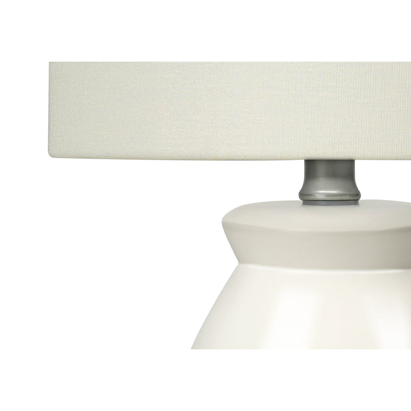 Lighting, Table Lamp Modern - Cream - R&R Furniture Gallery (Fountain Valley, CA)