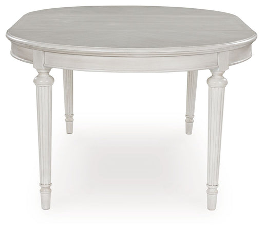 Montelaine - Oval Dining Room Extension Table - Antique White - R&R Furniture Gallery (Fountain Valley, CA)