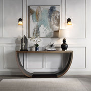 Maceo - Console Table - Black & Gold - R&R Furniture Gallery (Fountain Valley, CA)