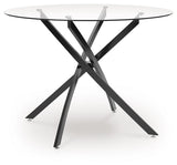 Pharwynn - Round Dining Room Table - Black - R&R Furniture Gallery (Fountain Valley, CA)