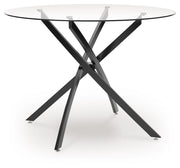 Pharwynn - Round Dining Room Table - Black - R&R Furniture Gallery (Fountain Valley, CA)