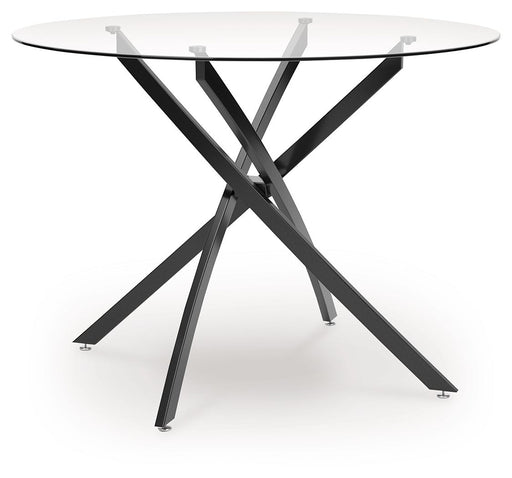 Pharwynn - Round Dining Room Table - Black - R&R Furniture Gallery (Fountain Valley, CA)