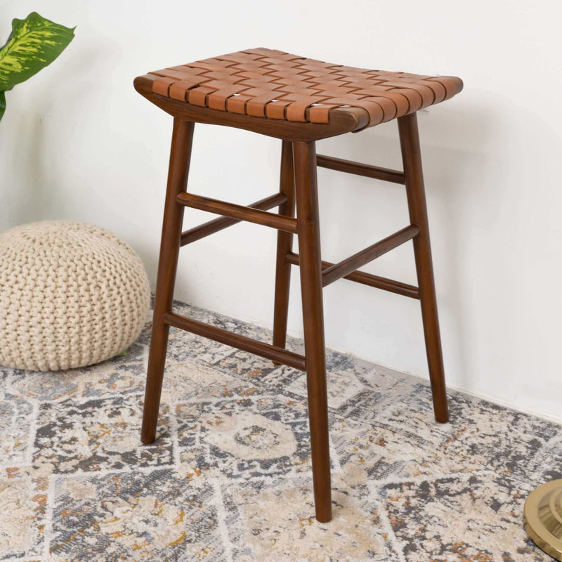 Maya - Stool - Rustic / Tan - R&R Furniture Gallery (Fountain Valley, CA)