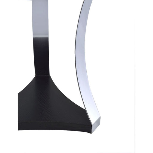 Geiger - End Table - Black Glass & Chrome - R&R Furniture Gallery (Fountain Valley, CA)