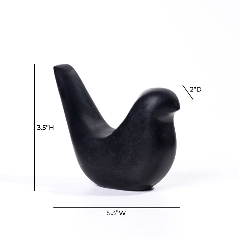 Marble Bird Statue - Black - R&R Furniture Gallery (Fountain Valley, CA)
