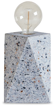 Maywick - Concrete Table Lamp  - White - R&R Furniture Gallery (Fountain Valley, CA)
