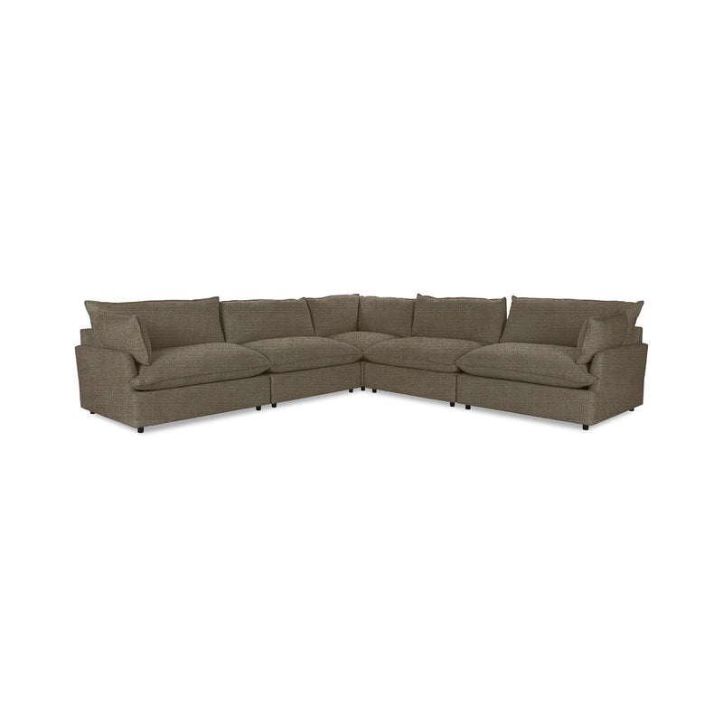 Classic Home Caplan modular sectional sofa with plush cushions and contemporary design, shown in a modern living room setting.
