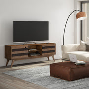 Clarkson - Low TV Stand - Rustic Natural Aged Brown - R&R Furniture Gallery (Fountain Valley, CA)