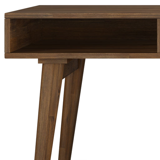 Clarkson - Desk With Side Drawers - Rustic Natural Aged Brown - R&R Furniture Gallery (Fountain Valley, CA)