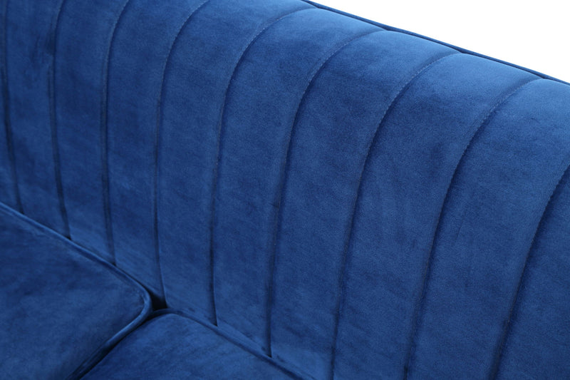 Glory Furniture Delray Micro Suede Stationary Sofa with plush cushions and modern design in a living room setting