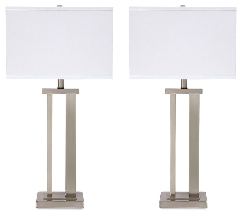 Aniela - Metal Table Lamp Set - R&R Furniture Gallery (Fountain Valley, CA)