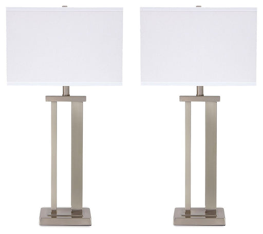 Aniela - Metal Table Lamp Set - R&R Furniture Gallery (Fountain Valley, CA)