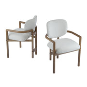 Upholstered Arm Dining Chairs (Set of 2) - R&R Furniture Gallery (Fountain Valley, CA)