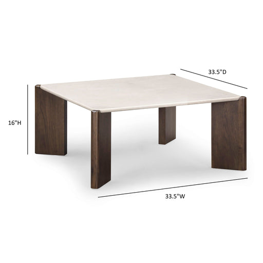Restis - Square Coffee Table - Cream - R&R Furniture Gallery (Fountain Valley, CA)