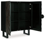 Fosterman - Accent Cabinet - Distressed Black - R&R Furniture Gallery (Fountain Valley, CA)