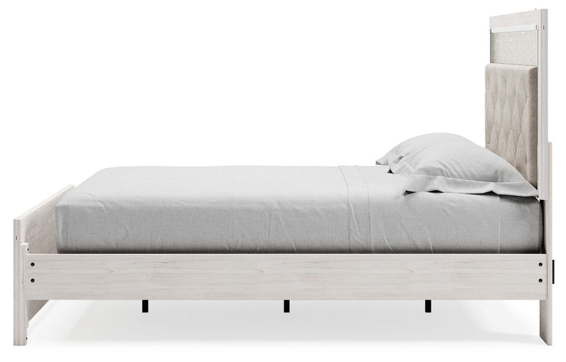 Altyra - Queen Panel Bed With Roll Slats - White - R&R Furniture Gallery (Fountain Valley, CA)
