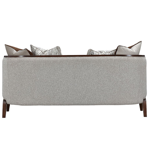 Houston - Loveseat - Pebble / Walnut - R&R Furniture Gallery (Fountain Valley, CA)