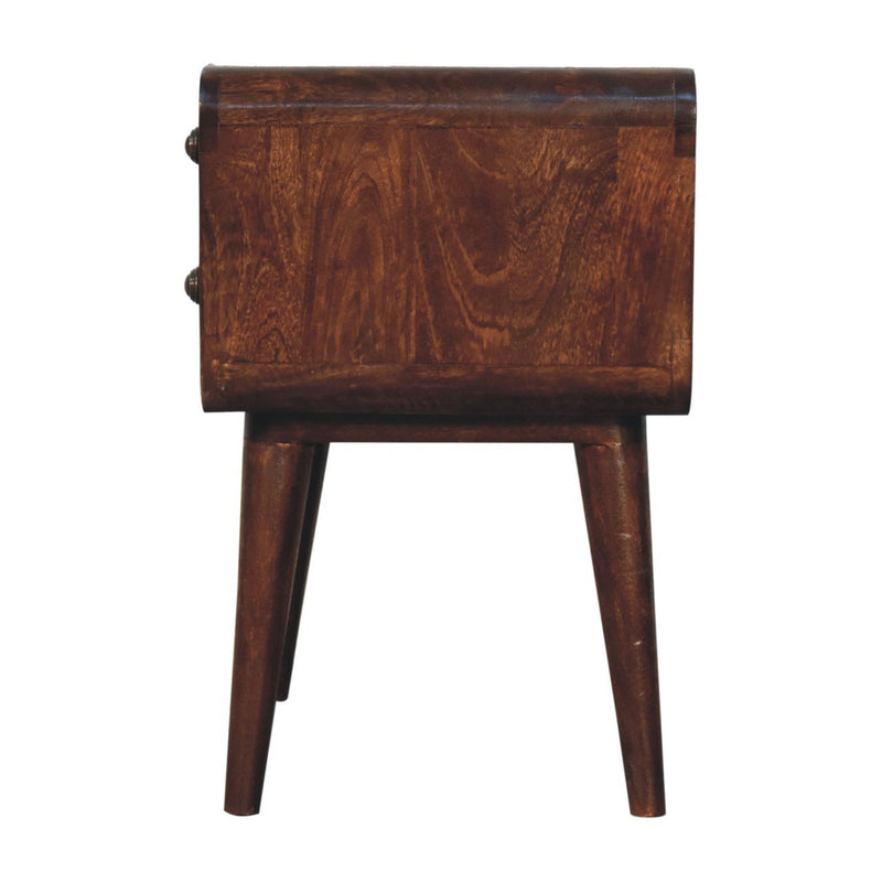 Curved Nightstand, - R&R Furniture Gallery (Fountain Valley, CA)