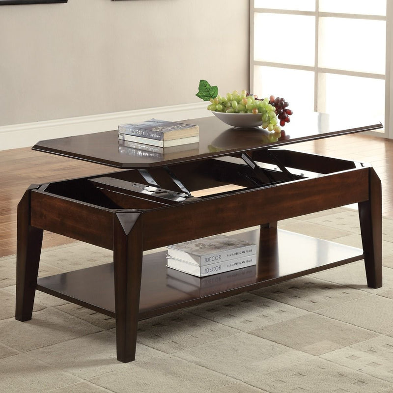 Docila - Coffee Table With Lift Top - Walnut - R&R Furniture Gallery (Fountain Valley, CA)