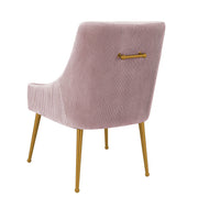 Beatrix - Velvet Side Chair - Pleated Mauve - R&R Furniture Gallery (Fountain Valley, CA)