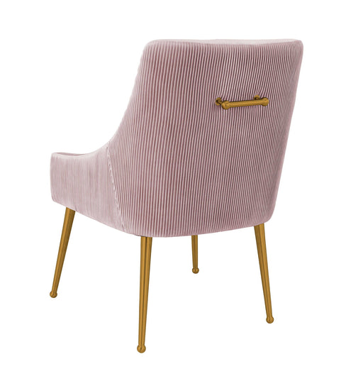 Beatrix - Velvet Side Chair - Pleated Mauve - R&R Furniture Gallery (Fountain Valley, CA)