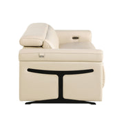 1126 - Top Grain Power Reclining Italian Leather Sofa - R&R Furniture Gallery (Fountain Valley, CA)