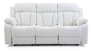 Elegant reclining sofa by Glory Furniture with plush cushions and a sleek design, perfect for leisure and relaxation.