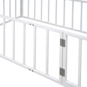 Metal Floor Bed Frame With Fence And Door - R&R Furniture Gallery (Fountain Valley, CA)