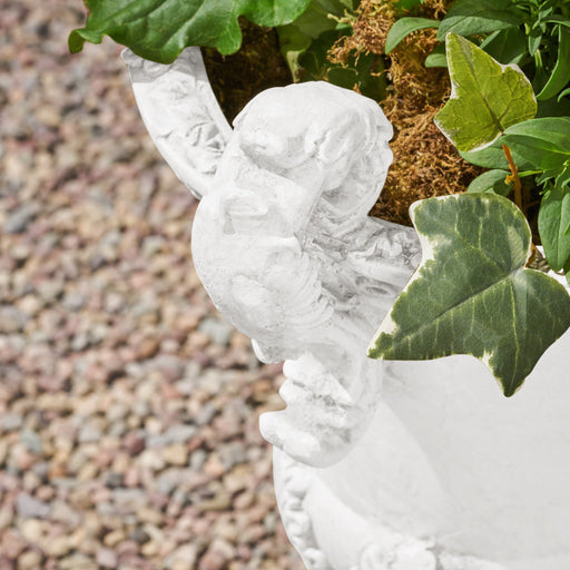 Roman Style Garden Urn Planter - Antique White - R&R Furniture Gallery (Fountain Valley, CA)