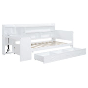 Daybed With 3 Drawers USB Ports And Desk - R&R Furniture Gallery (Fountain Valley, CA)