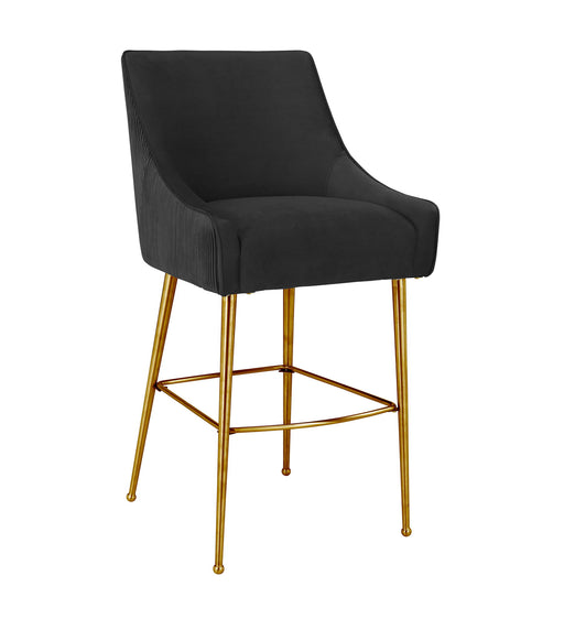 Beatrix - Pleated Velvet Stool - R&R Furniture Gallery (Fountain Valley, CA)