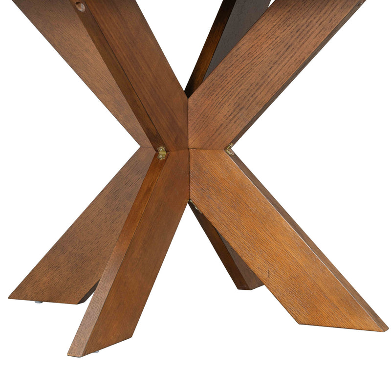 Round Dining Table Kitchen Table - Cherry - R&R Furniture Gallery (Fountain Valley, CA)