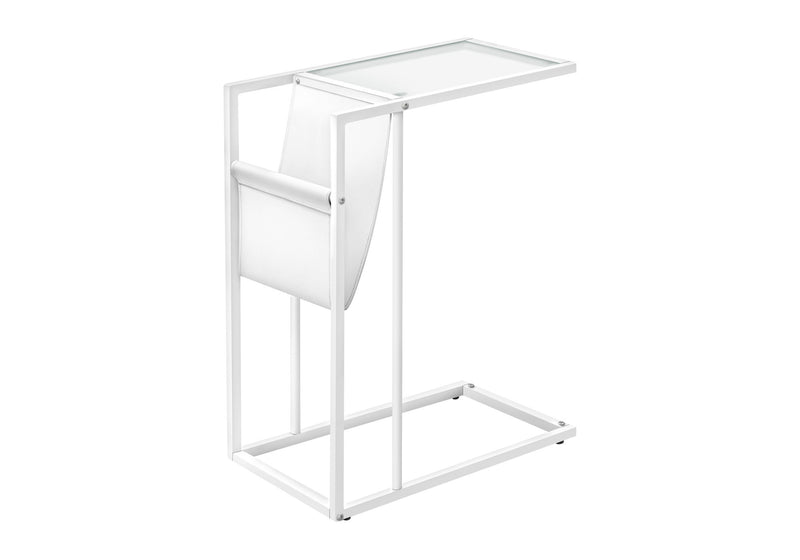 Accent Table, C - Shaped, Contemporary And Modern - White - R&R Furniture Gallery (Fountain Valley, CA)