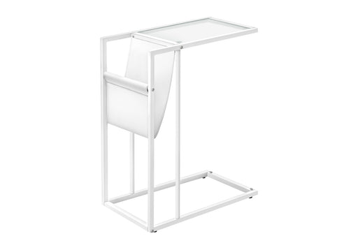 Accent Table, C - Shaped, Contemporary And Modern - White - R&R Furniture Gallery (Fountain Valley, CA)