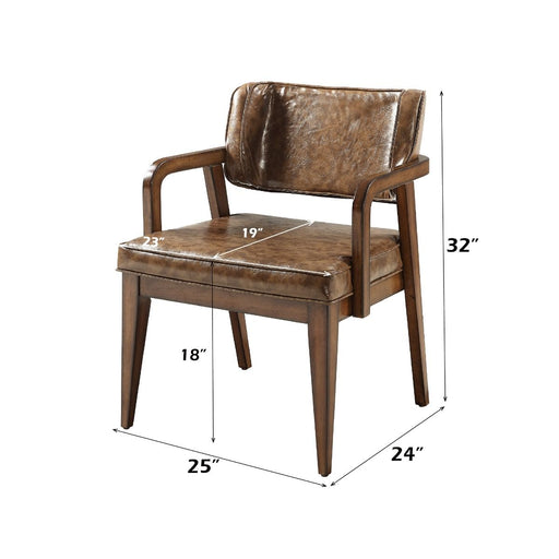 Harvey - Arm Chair (Set of 2) - Brown - R&R Furniture Gallery (Fountain Valley, CA)