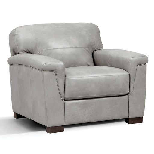 Cornelia - Chair - Pearl Gray Leather - R&R Furniture Gallery (Fountain Valley, CA)