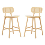 Bari - Indoor Wood Barstool (Set of 2) - R&R Furniture Gallery (Fountain Valley, CA)
