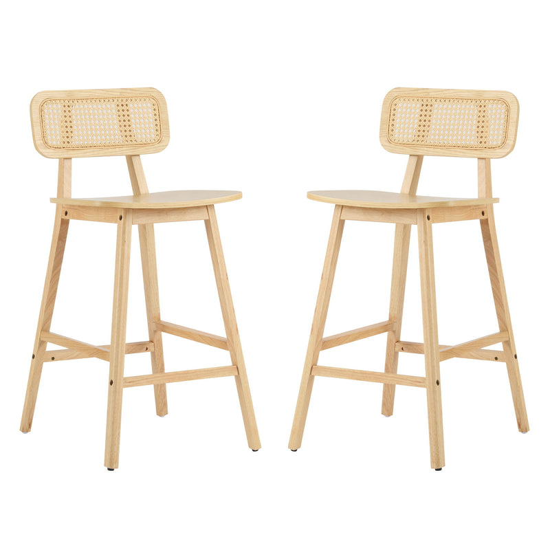Bari - Indoor Wood Barstool (Set of 2) - R&R Furniture Gallery (Fountain Valley, CA)