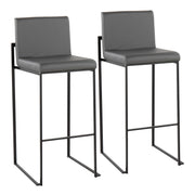 Lumi Source Fuji high back barstool from contemporary stool set, featuring an elegant design with a sleek, modern look.