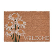 Doormats - Daisy Welcome Doormat - Ivory Multi / Natural - R&R Furniture Gallery (Fountain Valley, CA)