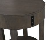 Jonah - MDF End Table With USB Ports - Light Brown - R&R Furniture Gallery (Fountain Valley, CA)