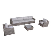 Outdoor Wicker Conversation Set With Cushions, All Weather - R&R Furniture Gallery (Fountain Valley, CA)