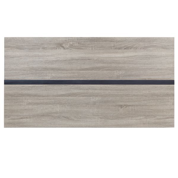 Patwin - Dining Table - Gray Oak & Black - R&R Furniture Gallery (Fountain Valley, CA)