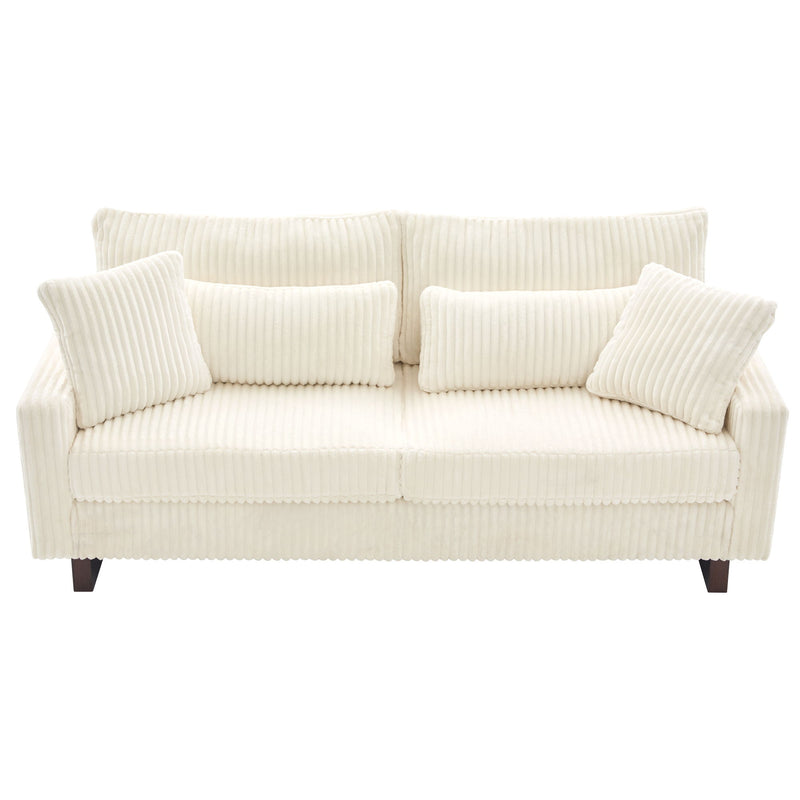 Modern Loveseat Sofa With 4 Pillows - R&R Furniture Gallery (Fountain Valley, CA)