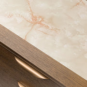 Portrait - 5-Drawer Chest With LED Lights - Sienna Brown - R&R Furniture Gallery (Fountain Valley, CA)