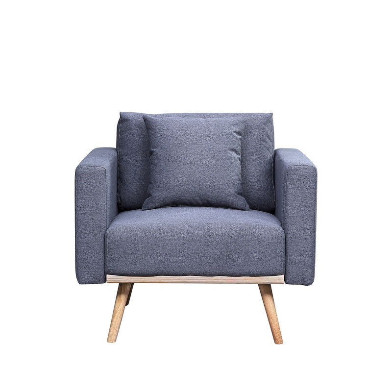 Easton - Fabric Chair With USB Charging Ports Pockets And Pillows - R&R Furniture Gallery (Fountain Valley, CA)