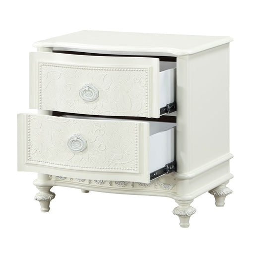 Dorothy - Nightstand With 2 Drawers - Ivory - R&R Furniture Gallery (Fountain Valley, CA)