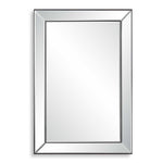 Elegant Rectangular Mirror - Dark Bronze