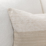 Classic Home Beryl accent pillow with textured fabric and neutral tones, perfect for adding style to sofa or bed decor.